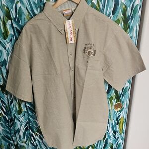 Rare Macanudo Classics Cigar Embroidered Logo Button Down Shirt NWT - Size XL